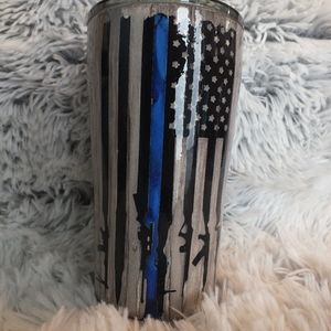 Thin Blue Line 20oz stainless steel tumbler